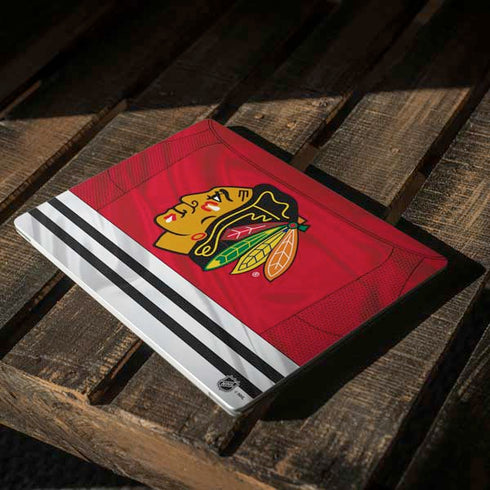 NHL Blackhawks Red Stripes Surface Laptop 2 Skin